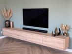 Echt eiken TV meubel op maat!, Nieuw, Minder dan 100 cm, 25 tot 50 cm, 200 cm of meer