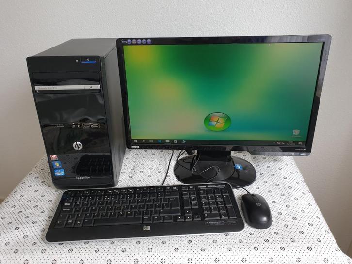 HP i5 Mooie Mini Tower HP Pro Incl Lcd Wind 11 Koopje, Computers en Software, Desktop Pc's, Gebruikt, 4 Ghz of meer, HDD, SSD