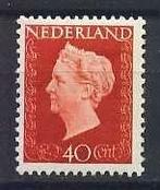 Nederland NVPH nr 486 ongebruikt Koningin Wilhelmina 1947, Verzenden, Na 1940, Postfris