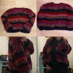 Nieuw gebreid vest mohair, alpaca en fluffy bont, Kleding | Dames, Truien en Vesten, Ophalen of Verzenden, Nieuw