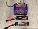 Traxxas EZ-Peak Dual lader met 2 lipo’s 3S, Hobby en Vrije tijd, Modelbouw | Radiografisch | Auto's, Ophalen of Verzenden, Zo goed als nieuw