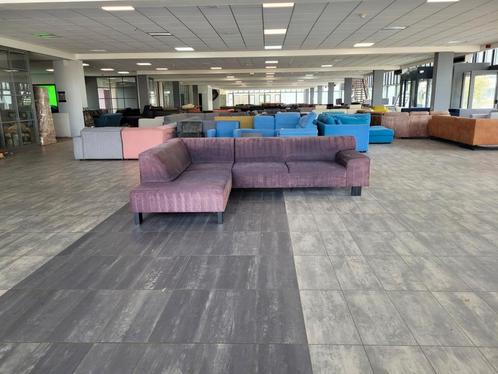 ✅️ GEREINIGD Hoekbank paarsbruin 290x225 | BEZORGEN, Huis en Inrichting, Banken | Bankstellen, Zo goed als nieuw, Hoekbank, Vierpersoons of meer