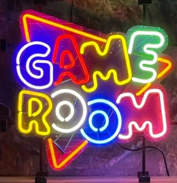 Gameroom neon en veel andere glas geblazen USA mancave neons beschikbaar voor biedingen