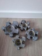 Waxinelichtjeshouder puzzel betonlook, Ophalen of Verzenden, Zo goed als nieuw, Overige materialen, Minder dan 25 cm