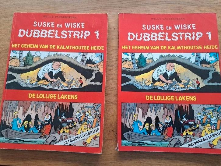 Suske en Wiske Dubbelstrip 1 & 2, Boeken, Stripboeken, Gelezen, Meerdere stripboeken, Ophalen of Verzenden