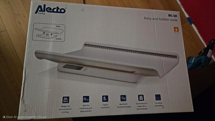 Alecto BC-10 Babyweegschaal, Kinderen en Baby's, Babyfoons, Zo goed als nieuw, 250 meter of meer, Digitaal, Ophalen