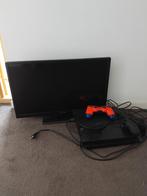 Ps 4 met beeldscherm, Spelcomputers en Games, Spelcomputers | Xbox One, Ophalen of Verzenden, Zo goed als nieuw, 500 GB, Met 1 controller