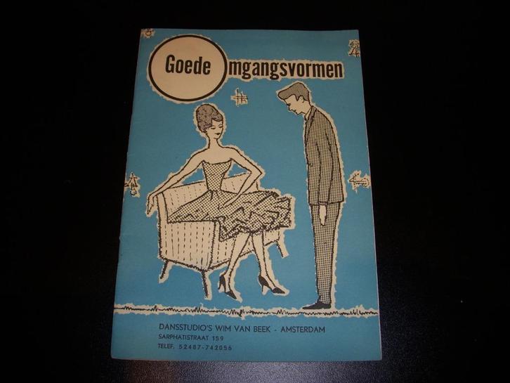 Brochure Goede Omgangsvormen Dansschool Wim van Beek A'dam, Boeken, Catalogussen en Folders, Zo goed als nieuw, Folder, Ophalen of Verzenden