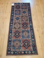 Handgeknoopt perzisch loper yalameh 216x84, Info@SlatsAntiek.nl, Crème, Gebruikt, Perzisch