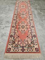 Vintage oosters wol vloerkleed loper Pink medall 61x223cm