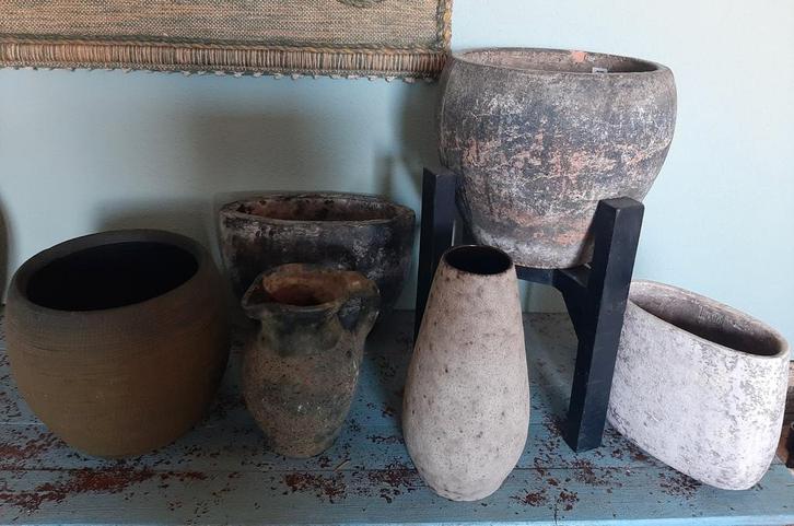 Robuuste potten oa PTMD en W Germany, Huis en Inrichting, Woonaccessoires | Vazen, Ophalen of Verzenden