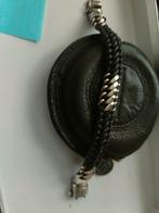 Buddha to Buddha Ben armband zilver en leer 21 cm, Sieraden, Tassen en Uiterlijk, Armbanden, Ophalen of Verzenden, Zo goed als nieuw