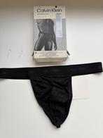 Calvin Klein Microfiber Lace Thong, Verzenden, Zwart, Slip