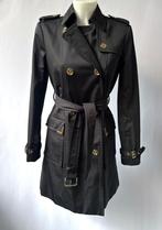 MICHAEL KORS Zwart trench coat jas  Maat S/M, Michael Kors, Zwart, Ophalen of Verzenden, Zo goed als nieuw