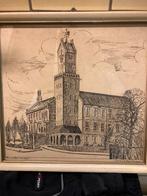 Gemeente/Raad huis Winterswijk , tekening, Antiek en Kunst, Kunst | Tekeningen en Foto's, Ophalen