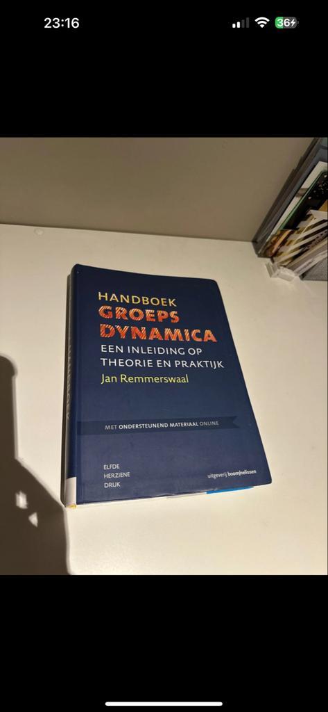 Handboek Groepsdynamica - Remmerswaal, Boeken, Studieboeken en Cursussen, Gelezen, HBO, Gamma, Ophalen of Verzenden
