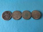 4 halve guldens, ½ gulden, Setje, Zilver, Ophalen of Verzenden