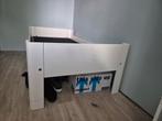 Auping Auronde Bed 200x100 - Seniorenhoogte, Huis en Inrichting, Slaapkamer | Bedden, Ophalen, Eenpersoons, Wit, 200 cm