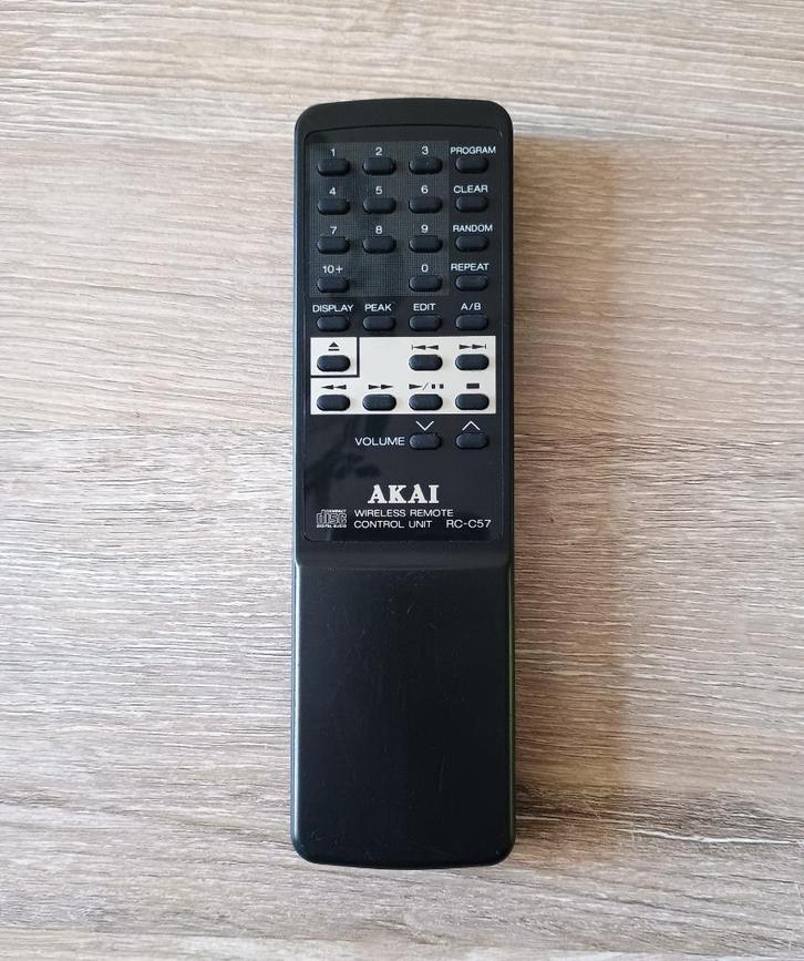 Akai rc-c57 afstandsbediening originele rc c57, Audio, Tv en Foto, Afstandsbedieningen, Gebruikt, Origineel, Ophalen of Verzenden
