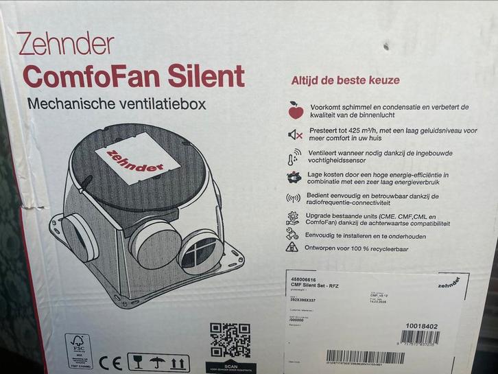 Zehnder Ventilatie Boxen NIEUW!!!! 2025 model, Doe-het-zelf en Verbouw, Ventilatie en Afzuiging, Nieuw, Ophalen