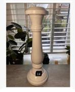 Brocante Hoge witte houten hoedenstandaard, 37,5 cm hoog, Antiek en Kunst, Curiosa en Brocante, Ophalen of Verzenden