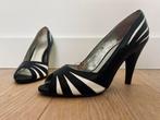 Manfield peeptoe pumps, Pumps, Zwart, Ophalen of Verzenden, Manfield