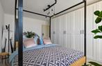 stalen tweepersoons hemelbed + bijpassend bankje, Huis en Inrichting, Tweepersoons, Ophalen of Verzenden, Zo goed als nieuw, 180 cm