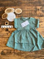 Baby girl vertbaudet hydrofiel jurkje groen maat 74, Meisje, Jurkje of Rokje, Vertbaudet, Nieuw