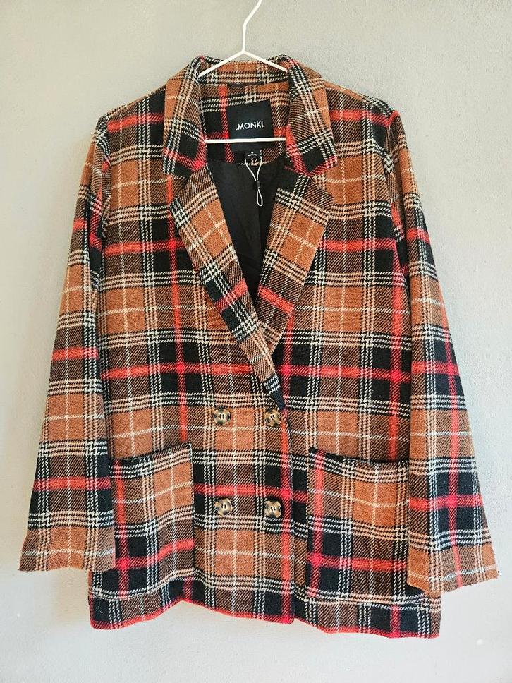 Tweedelig pak: geruite pantalon en bijpassend colbert. mt. M, Kleding | Dames, Jasjes, Kostuums en Pakken, Nieuw, Kostuum of Pak