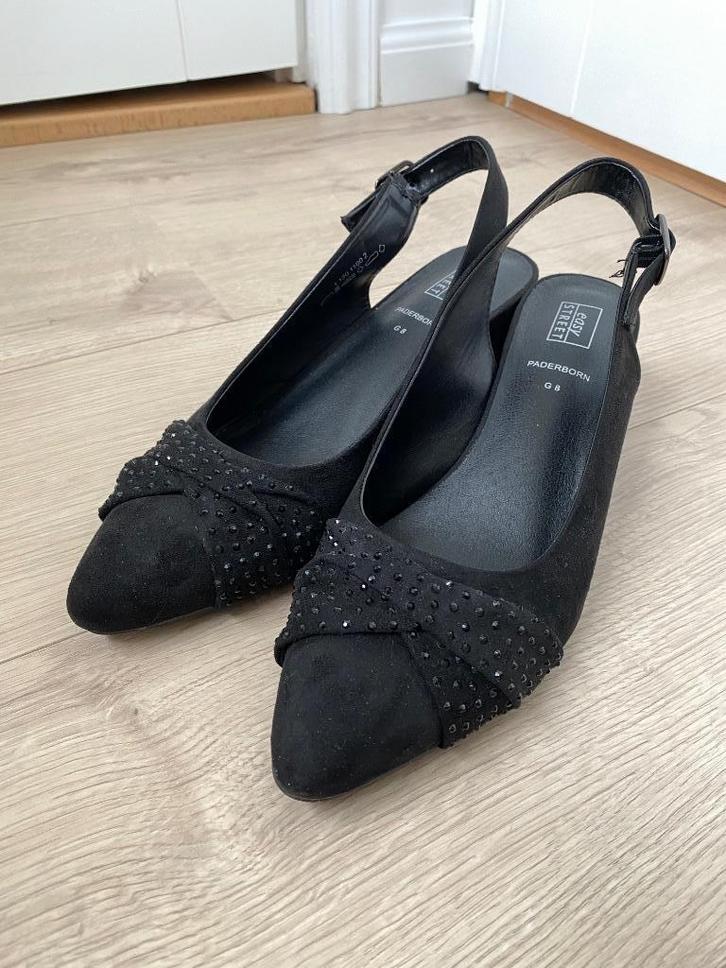 Als nieuw: Easy Street slingback pumps zwart mt. 42 strass, Kleding | Dames, Schoenen, Zo goed als nieuw, Pumps, Zwart, Ophalen of Verzenden
