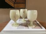 Trio Vintage Onyx Agaat Marmeren Kelken Japandi Wabi Sabi, Huis en Inrichting, Keuken | Servies, Gebruikt, Ophalen of Verzenden