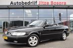 Saab 9-3 Cabrio 2.0T 154pk Automaat S Zwart Leder | ECC | Tr, Auto's, Oldtimers, Zwart, 4 stoelen, Zwart, Leder