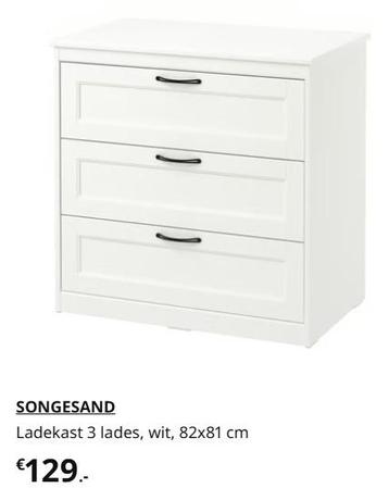 Songesans ladekast Ikea beschikbaar voor biedingen