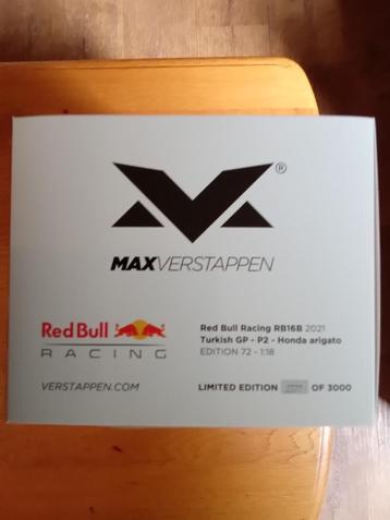 Max Verstappen 1:18 Honda Arigato 2021 Limited Edition beschikbaar voor biedingen