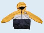 KIKI & KOKO geel zwarte winterjas capuchon maat 104 ~ CP3035, Kinderen en Baby's, Kinderkleding | Maat 104, Gebruikt, Ophalen of Verzenden