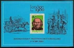 Suriname 209 postfris Postzegeltentoonstelling 1980, Postzegels en Munten, Postzegels | Suriname, Ophalen of Verzenden, Postfris