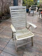 6 Kettler houten tuinstoelen, Tuin en Terras, Tuinstoelen, Ophalen, Gebruikt, Hout, Inklapbaar