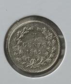 5 cent 1862 Willem III, Koning Willem III, Zilver, Ophalen of Verzenden, Losse munt