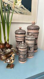 Set aardewerk Artesa Valencia voorraadpotten met deksel, Ophalen of Verzenden, Zo goed als nieuw