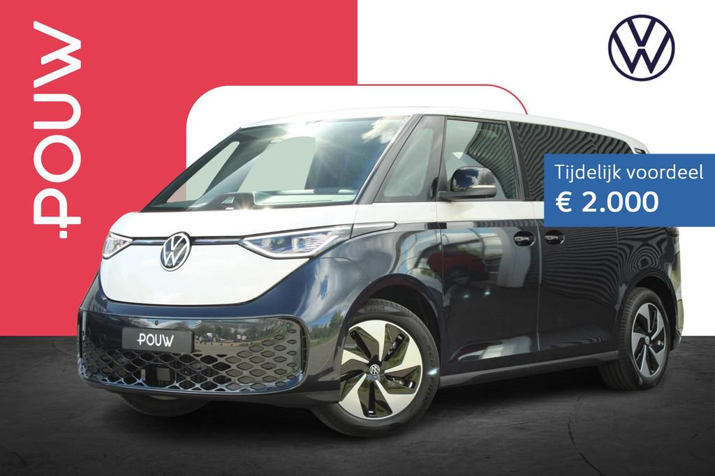 Volkswagen ID. Buzz Pro Bulli Limited Edition 286pk 86 kWh 6, Auto's, Volkswagen, Achterwielaandrijving, Zwart, Alcantara, Wit