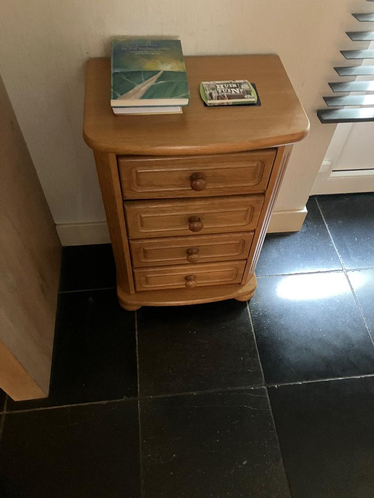 Eiken ladenkast (massief), Huis en Inrichting, Ophalen, Eikenhout, 50 tot 100 cm, Zo goed als nieuw