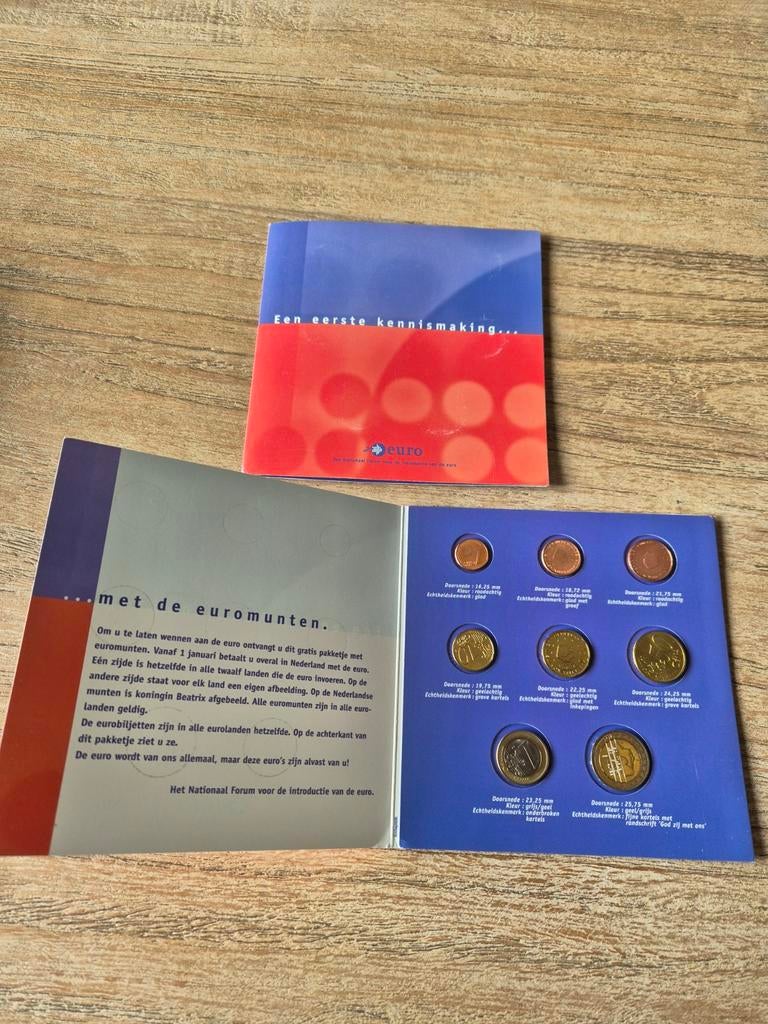 Nederlandse kennismakingsset euromunten december 2001, Postzegels en Munten, Munten | Europa | Euromunten, Setje, Overige waardes