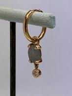 BRON Espresso oorhanger met saffier en briljant, Hangers, ., BRON, Nieuw