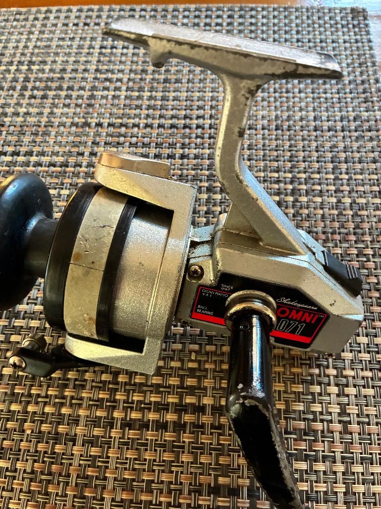 Oude Vismolen Werpmolen Shakespeare OMNI 071 zonder lijn, Ophalen of Verzenden, Gebruikt, Molen