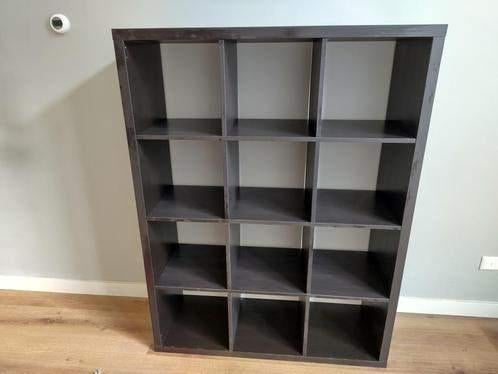 12 vaks Kallax open kast vakkenkast 4x3 zwart Ikea, Huis en Inrichting, Ophalen, 100 tot 150 cm, 5 laden of meer, 100 tot 150 cm