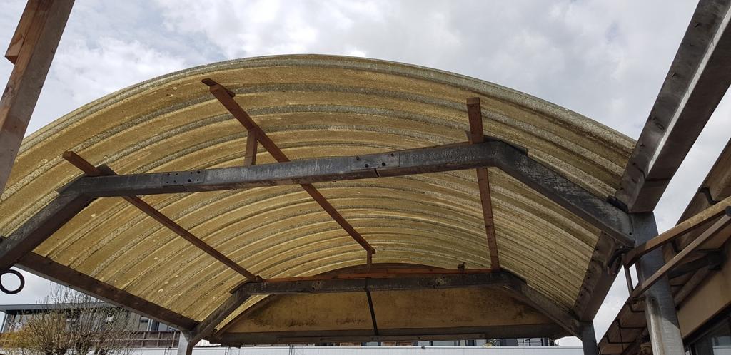 Wasplaats carport overkapping polyester gebogen golfplaat, Ophalen of Verzenden, Carport