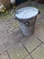 Zinken Utrechtse prullenbak antiek, Huis en Inrichting, Woonaccessoires | Prullenbakken, Ophalen, Minder dan 50 cm