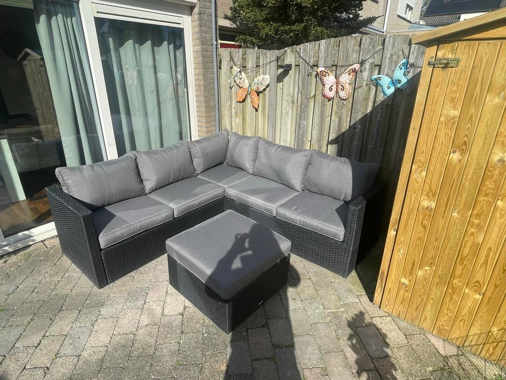 Gio loungeset 5 persoons, Tuin en Terras, Tuinsets en Loungesets, Ophalen, 5 zitplaatsen, Zo goed als nieuw, Loungeset
