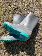 Hema Regenlaarzen Maat 32/33 - Grijs/Groen, Ophalen of Verzenden, Gebruikt, Jongen of Meisje, Laarzen