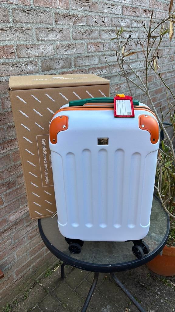 Reiskoffer postcodeloterij, Wieltjes, Wit, Minder dan 40 cm, Nieuw